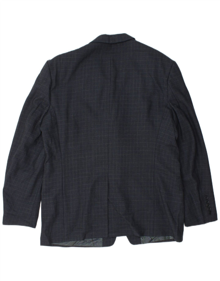 Paul Smith muški jakni sako s 3 gumba UK 40 Large tamnoplava gingham vuna