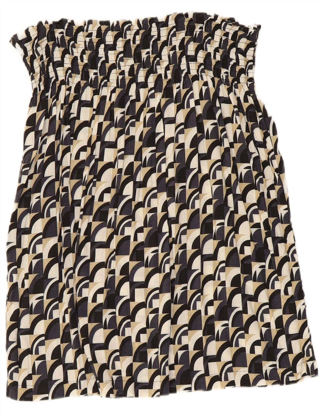 Benetton ženska majica bez naramenica UK 8 malih raznobojnih geometrijskih oblika