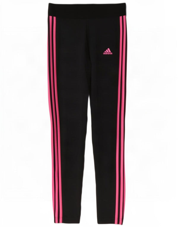 Adidas ženske tajice UK 8/10 male crne pamučne