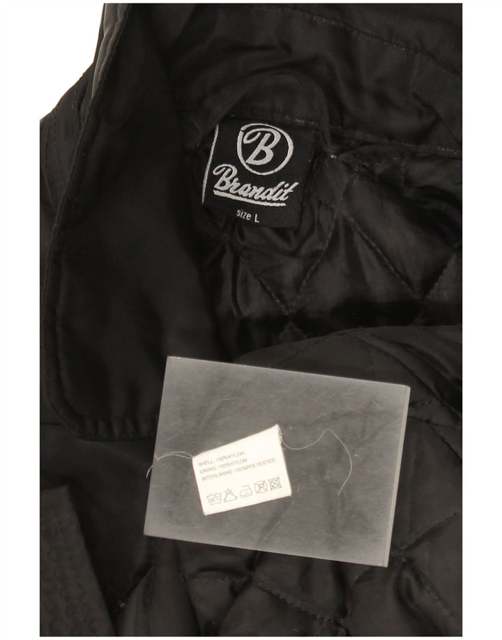 Brandit muška bomber jakna UK 40 veliki crni najlon