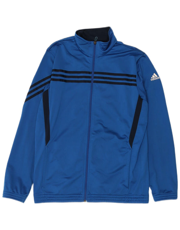 Adidas muška trenirka gornja jakna UK 42/44 veliki plavi poliester u boji