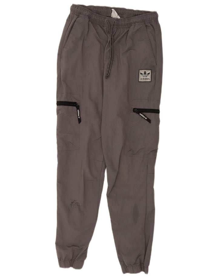 Adidas muške kargo trenirke hlače Joggers srednje sivi najlon