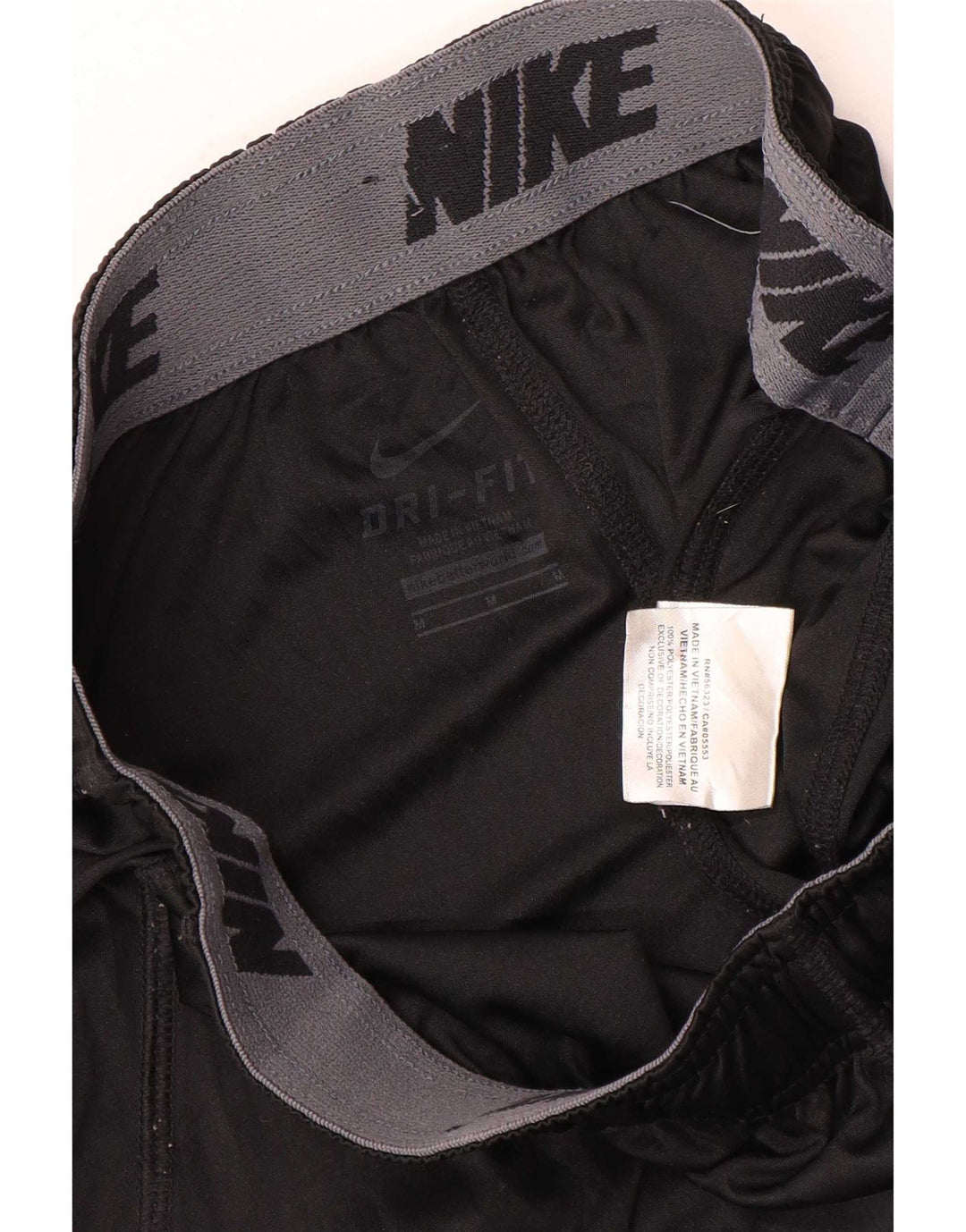 Nike muške Dri Fit grafičke sportske kratke hlače srednje crne boje od poliestera
