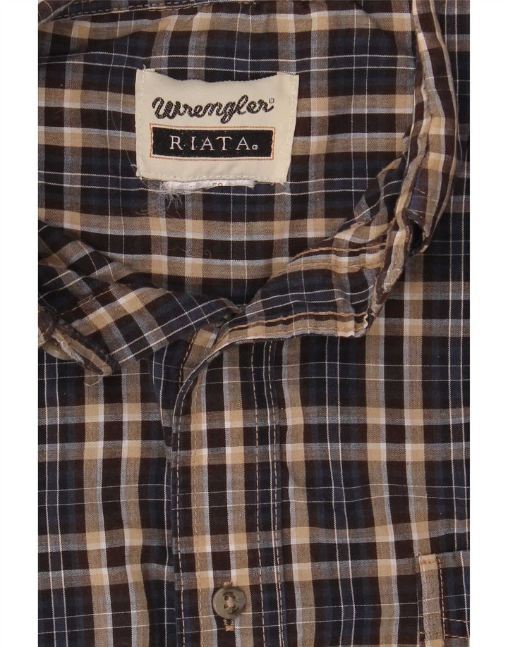 Wrangler muška Riata flanelska košulja, veliki smeđi karirani