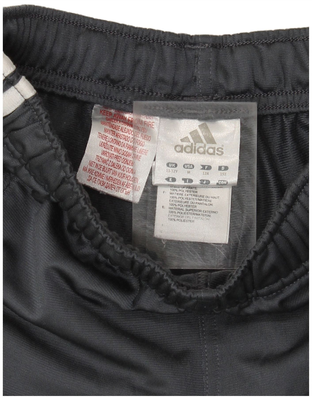 Adidas Trenirka za dječake Hlače za trčanje 11-12 godina Sivi poliester