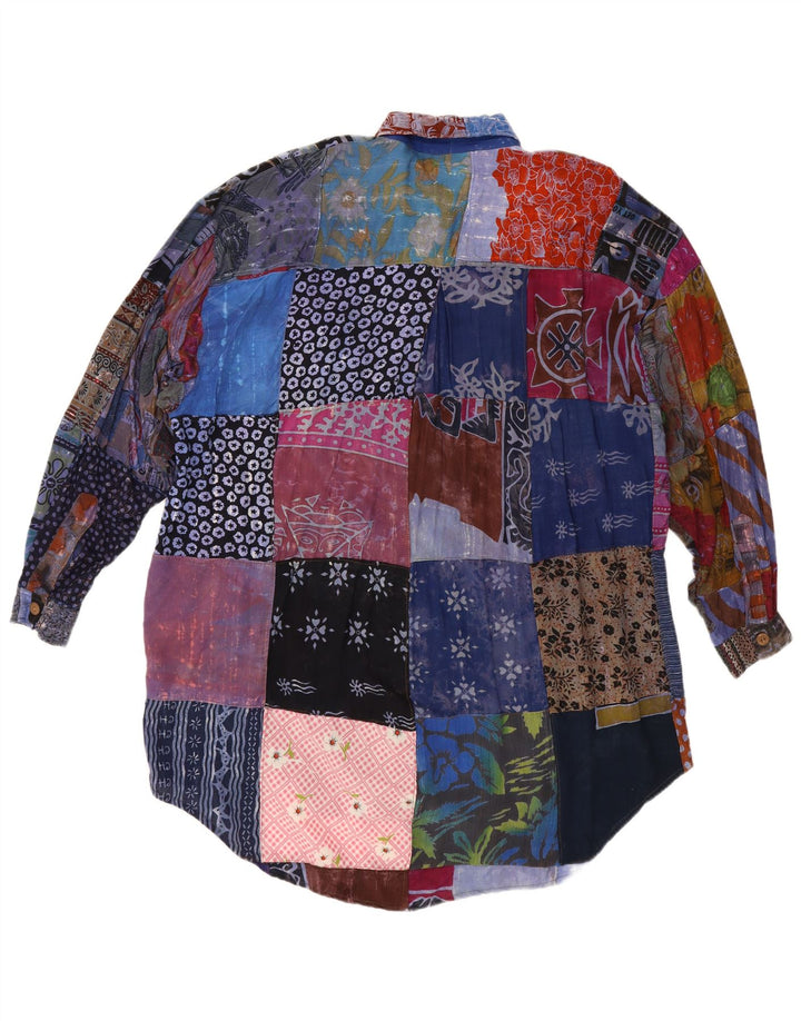 We Be Bop ženska prevelika košulja haljina UK 18 XL Višebojni patchwork