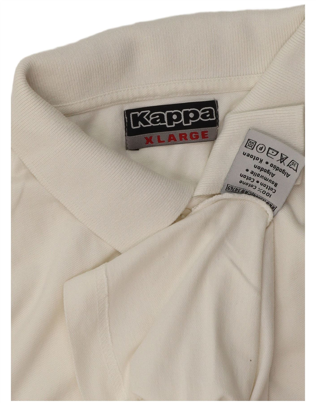Kappa muška polo majica XL bijeli pamuk