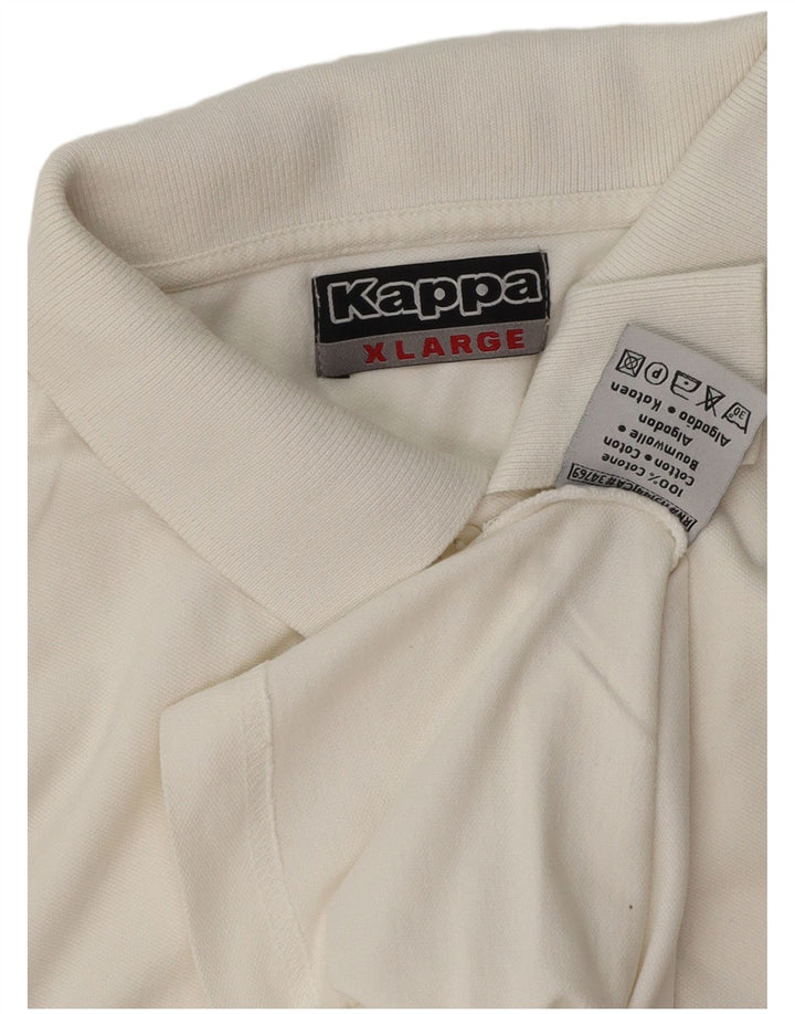 Kappa muška polo majica XL bijeli pamuk