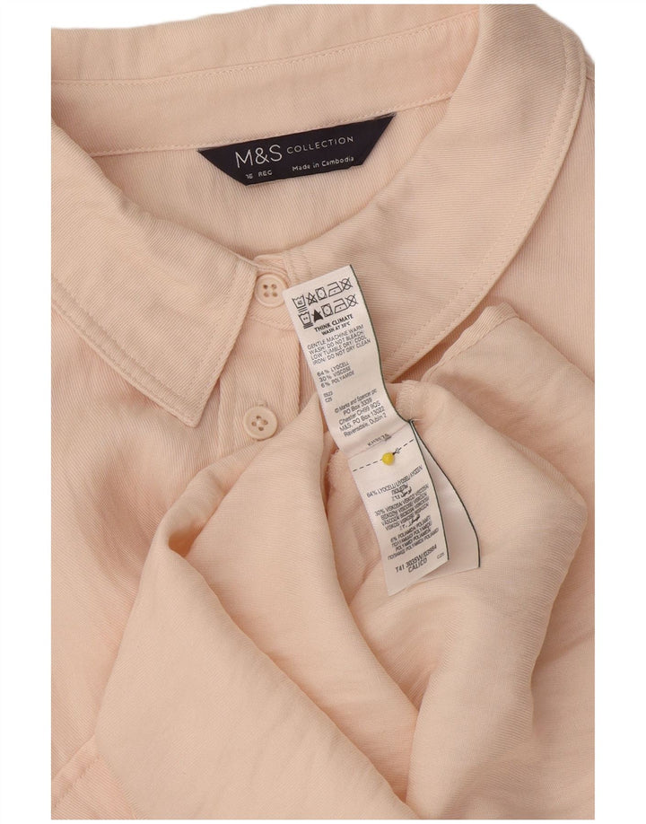 Marks & Spencer ženska košulja UK 16 Large Pink Lyocell