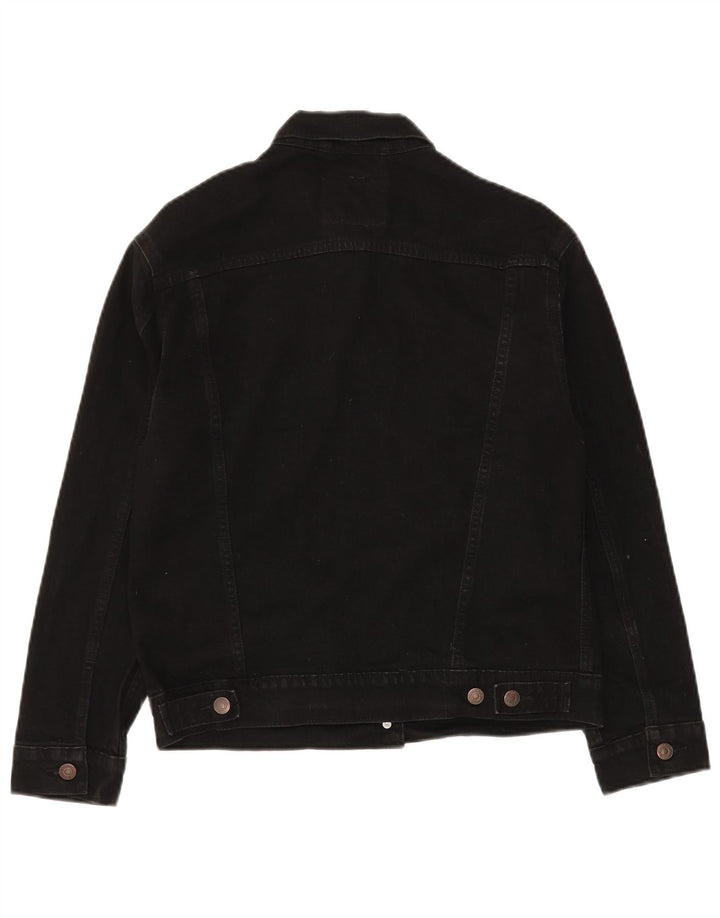 Levi's ženska traper jakna UK 14 srednje crni pamuk