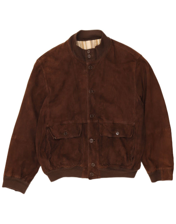 Vintage muška bomber jakna od brušene kože EU 52 XL smeđa