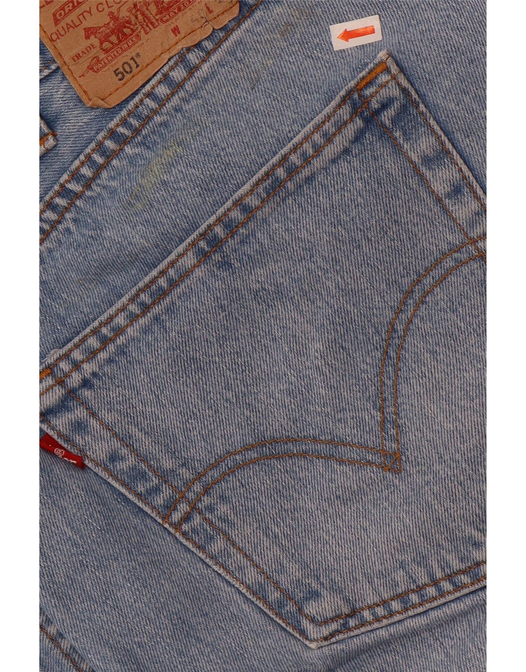 Levi's muške 501 ravne traperice W40 L26 plavi pamuk