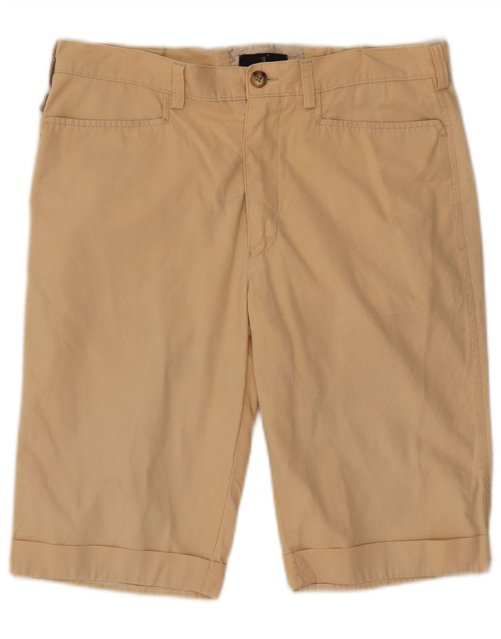 TRUSSARDI Mens Casual Shorts IT 48 Medium W32  Beige Cotton