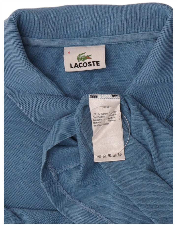 Lacoste muška polo majica veličine 4 srednje plavi pamuk