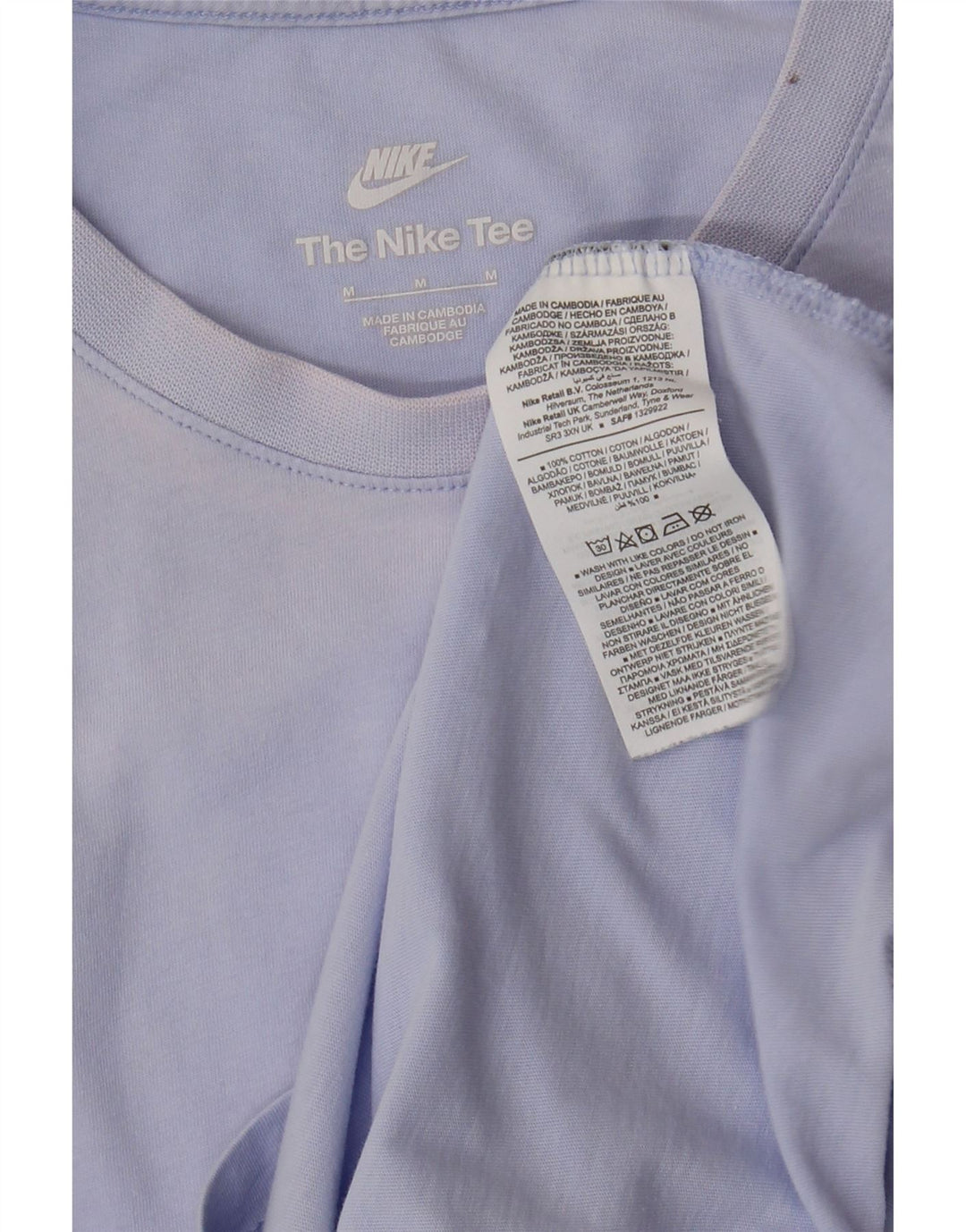 NIKE muška majica kratkih rukava Srednje plavi pamuk