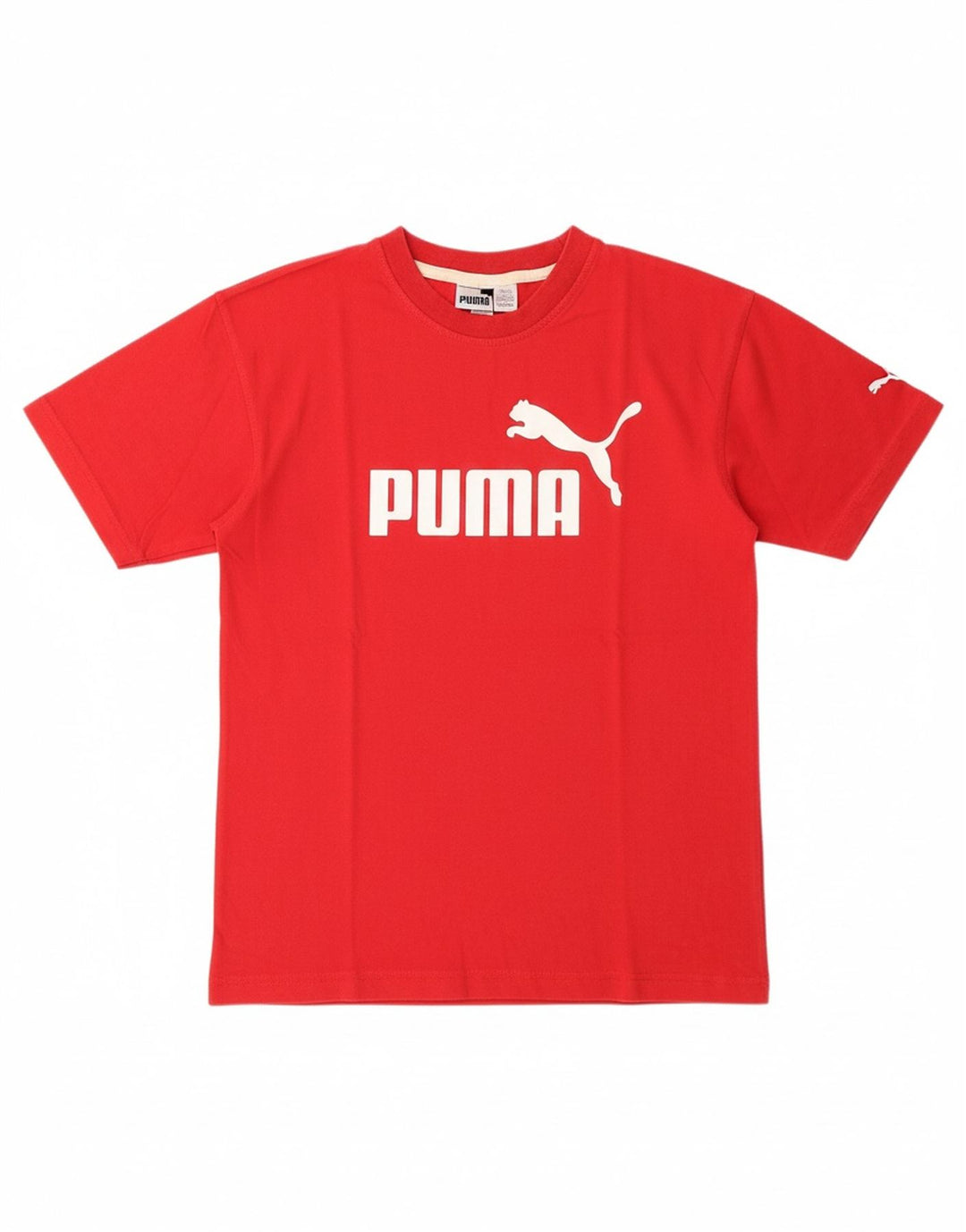 PUMA Mens Graphic T-Shirt Top Small Red Cotton