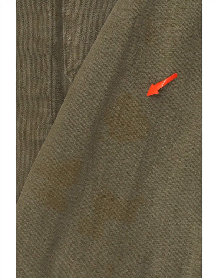 Vintage muška vojna jakna UK 36 Mala kaki boja