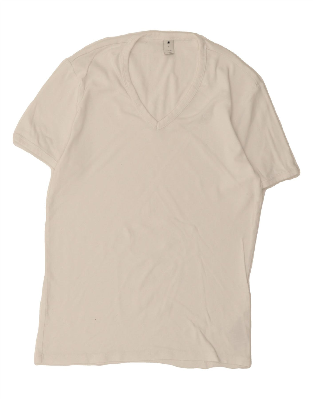 G-STAR Womens T-Shirt Top UK 12 Medium White Cotton Vintage G-Star and Second-Hand G-Star from Messina Hembry 