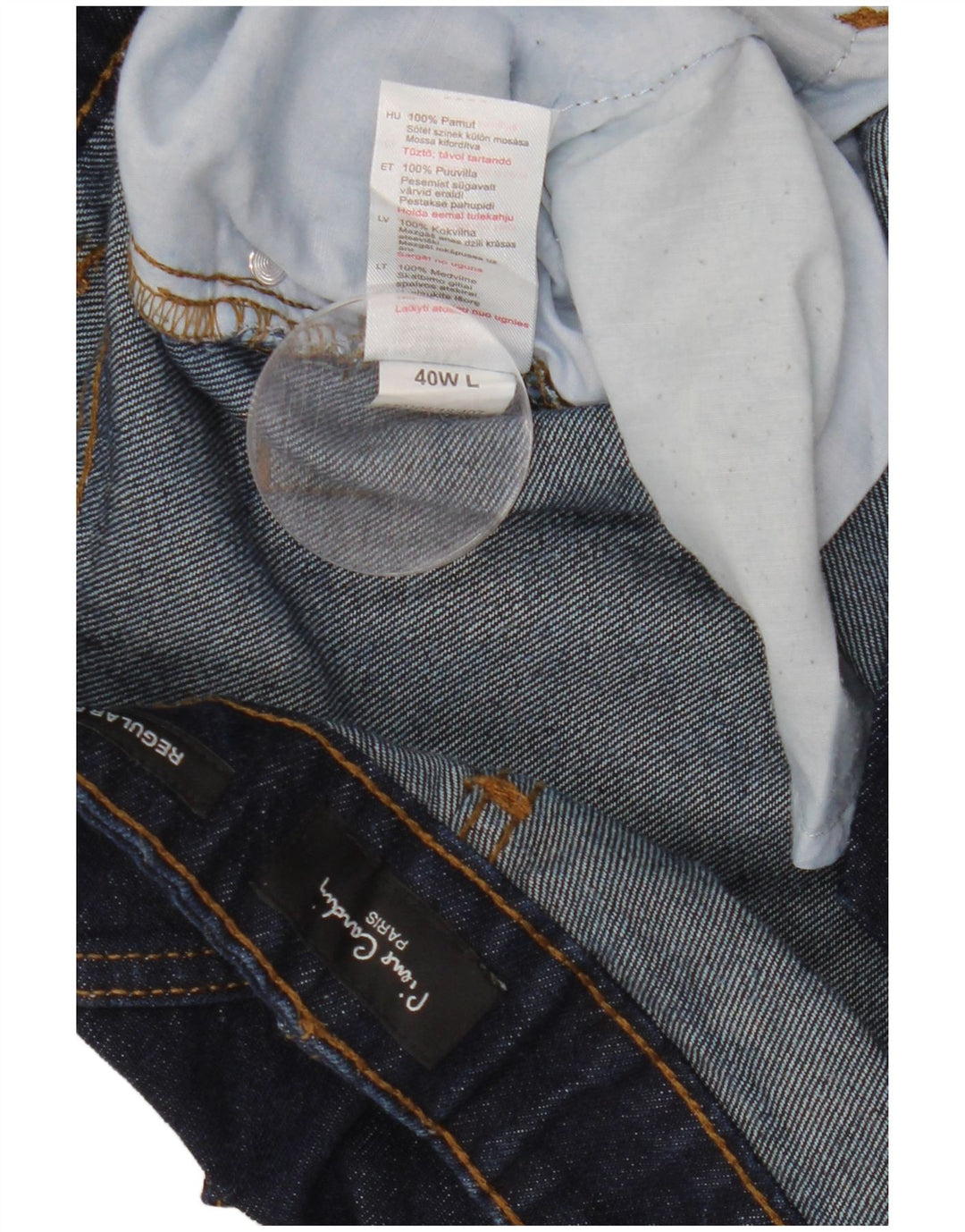 PIERRE CARDIN Muške ravne traperice Paris regularnog kroja W40 L33 tamnoplave