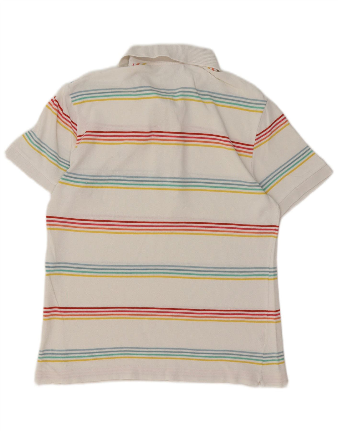 LACOSTE muška polo majica veličine 4 srednje bijele pruge, pamuk