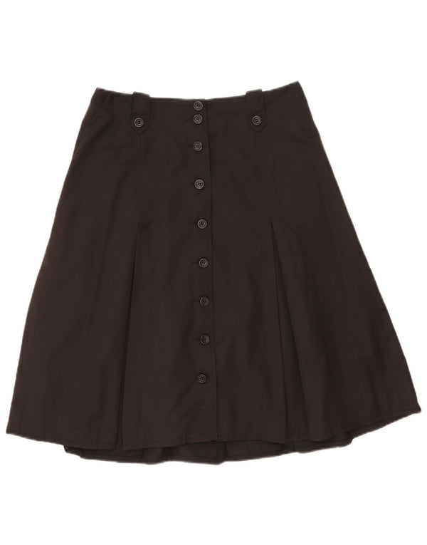 Charles Robertson Ženska suknja A-kroja UK 12 srednje W28 L24 crni pamuk