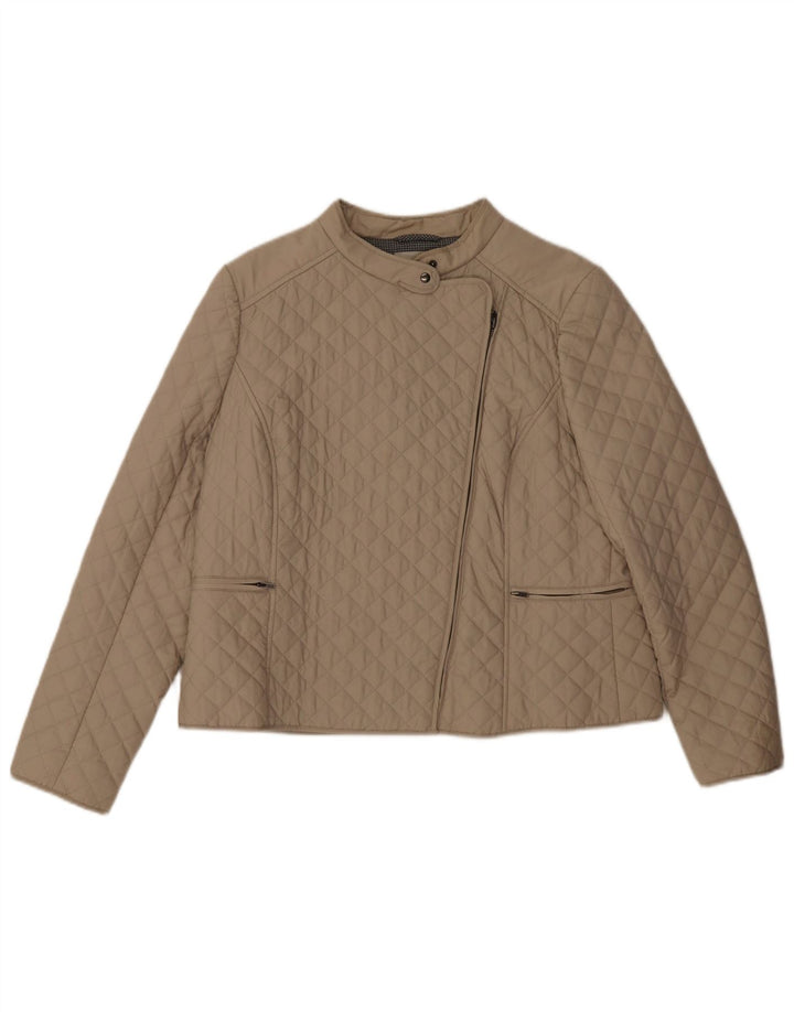 Hobbs ženska prošivena jakna UK 16 Large Beige Cotton