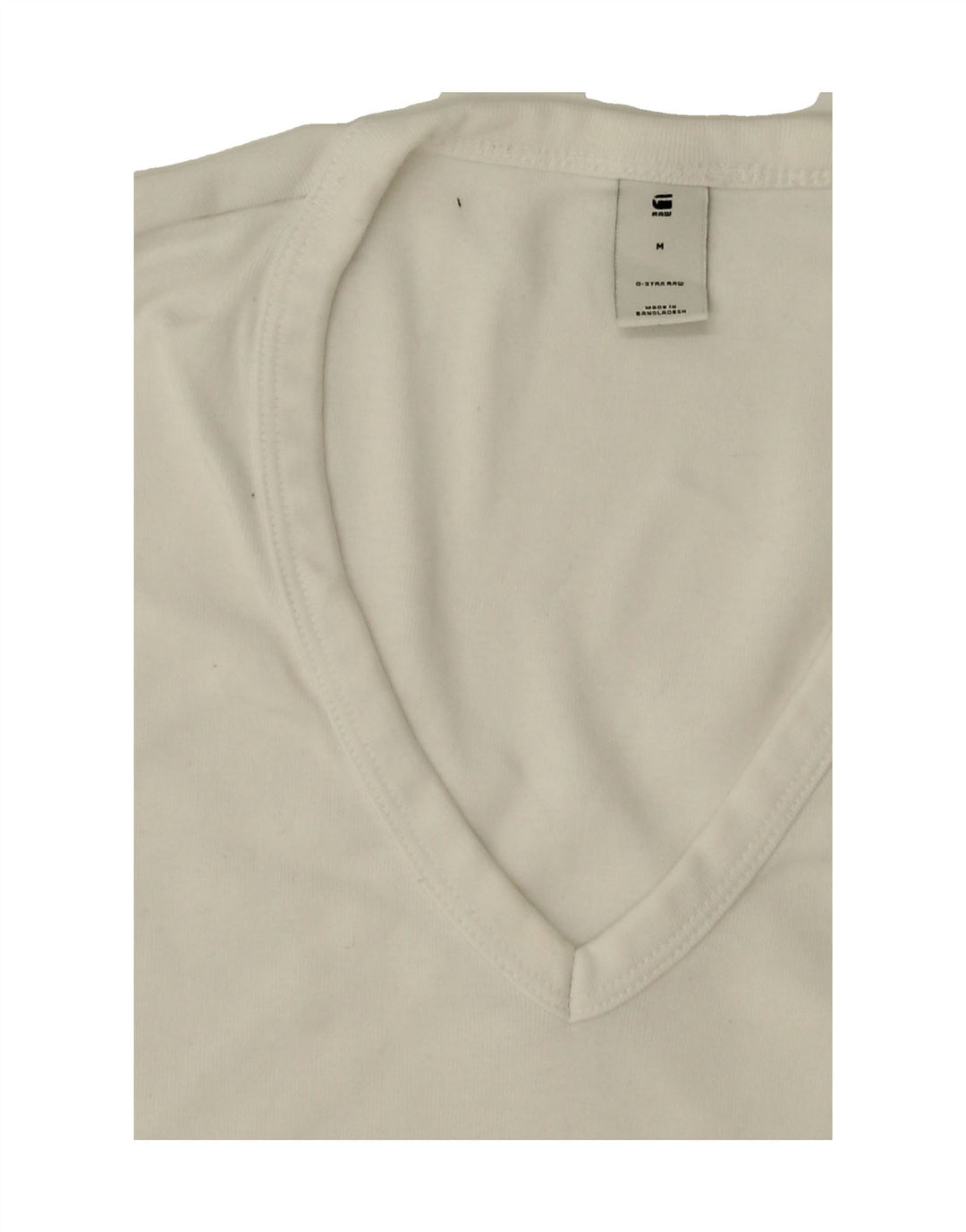 G-STAR Womens T-Shirt Top UK 12 Medium White Cotton Vintage G-Star and Second-Hand G-Star from Messina Hembry 