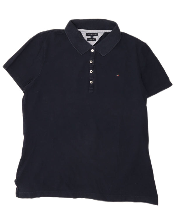 Tommy Hilfiger ženska klasična polo majica UK 18 XL tamnoplavi pamuk