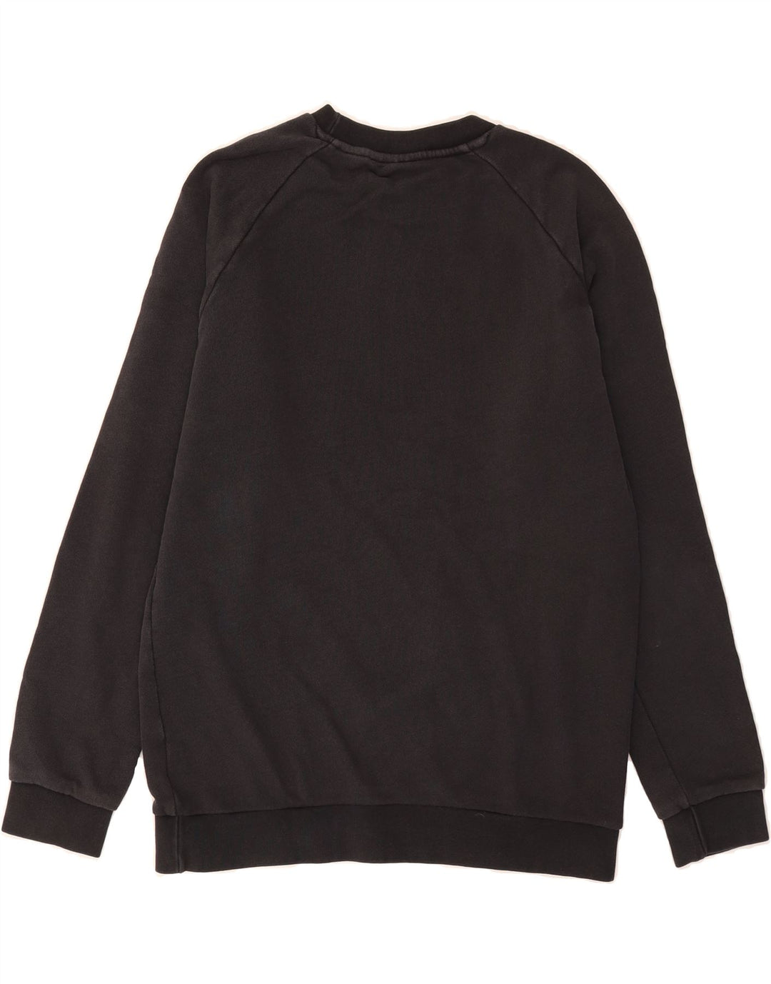 ADIDAS Mens Graphic Sweatshirt Jumper Small Black Cotton Vintage Adidas and Second-Hand Adidas from Messina Hembry 