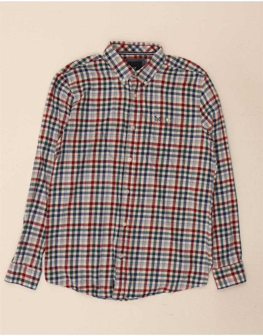 Crew odjeća, muška klasična flanelska košulja srednje boje, gingham