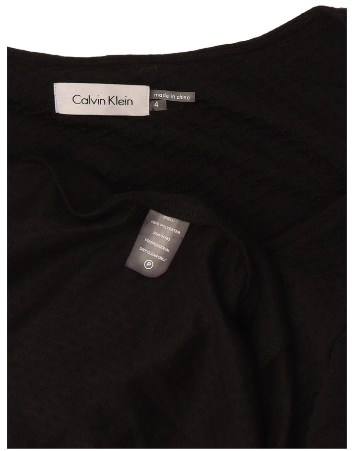 CALVIN KLEIN Ženska haljina A-kroja bez rukava US 4 Mala crna poliester