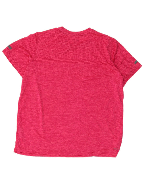 Russell Athletic Boys Dri-Power majica kratkih rukava 14-15 Years XL Pink Flected