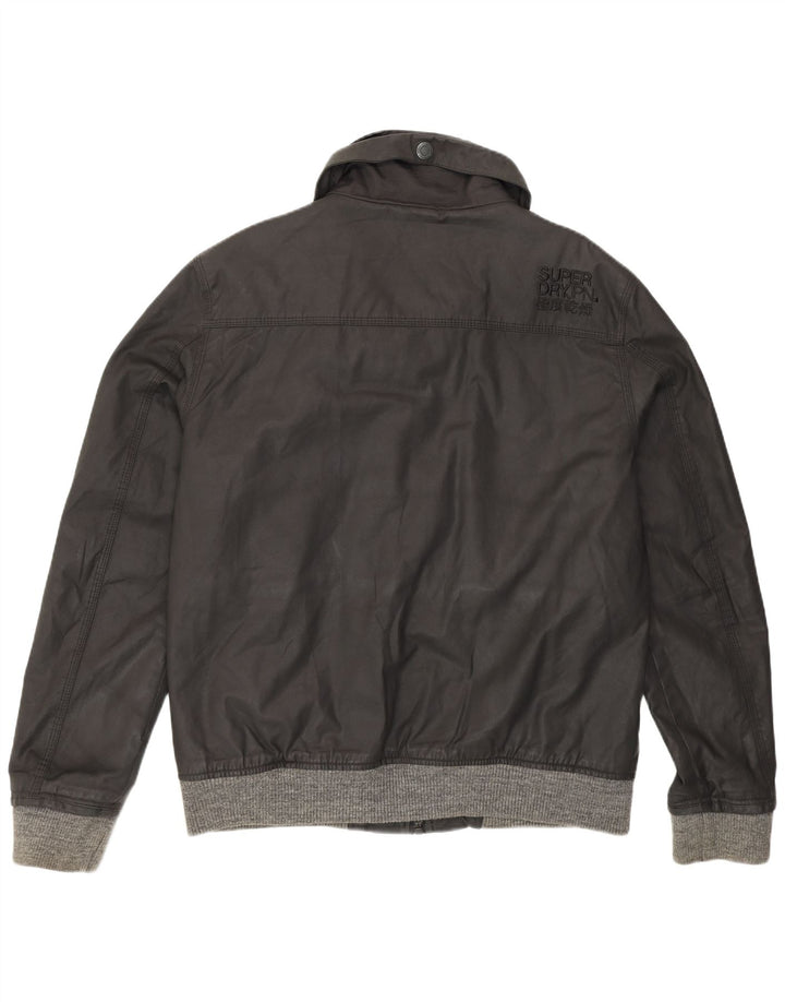 Superdry muška jakna od voštanog pamuka UK 44 2XL crna