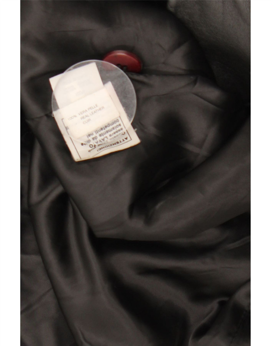 Vintage ženski kožni kaput IT 42 srednje crna koža