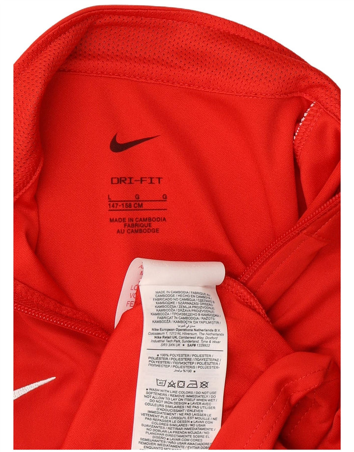 Nike Boys Dri Fit trenirka gornja jakna 12-13 godina velika crvena poliester