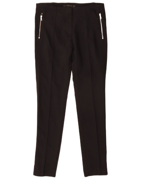 Zara ženske uske chino hlače male W26 L29 crne