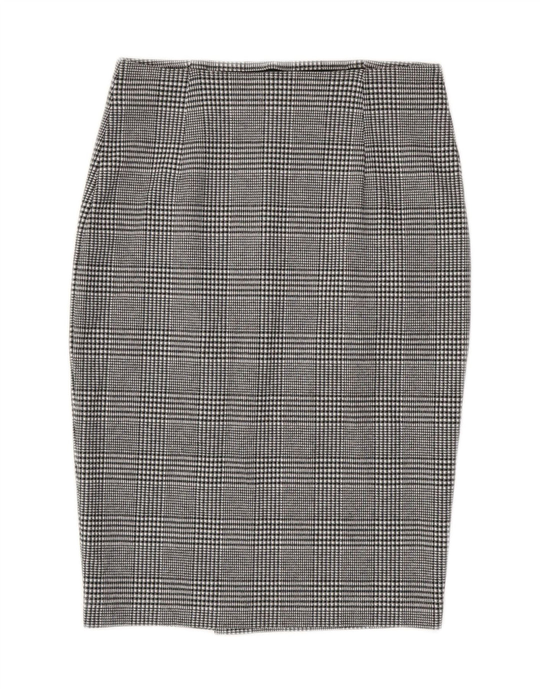 Marks & Spencer ženska pencil suknja UK 8 mala W28 sivi karirani poliester