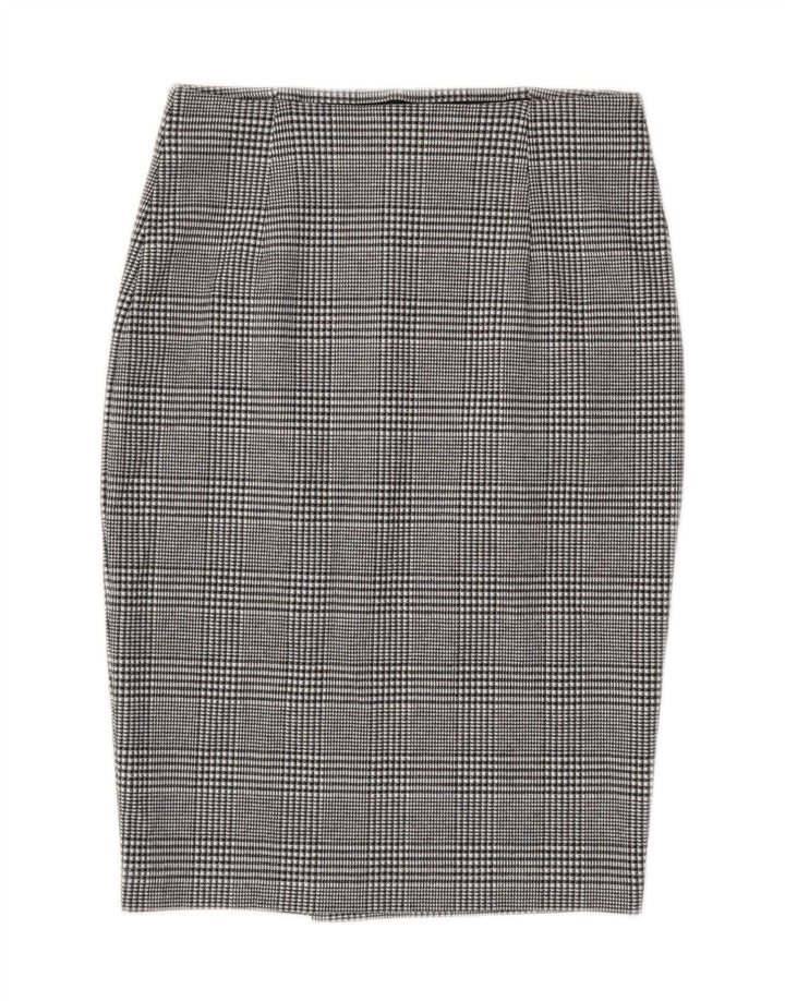 Marks & Spencer ženska pencil suknja UK 8 mala W28 sivi karirani poliester