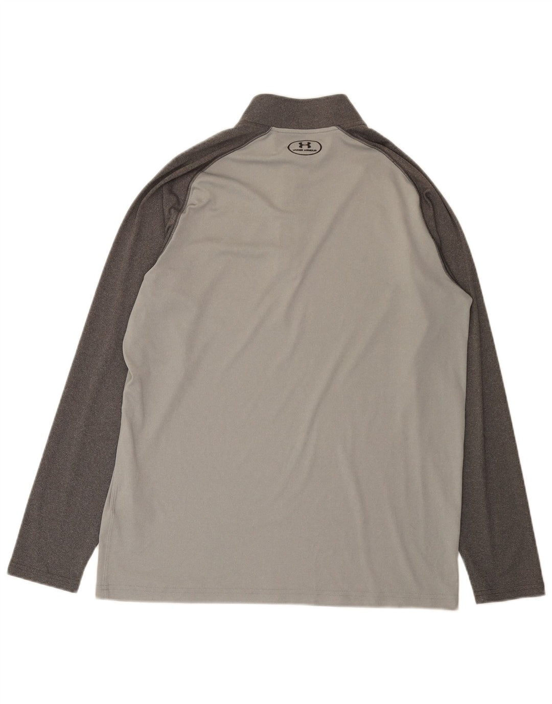Under Armour Top trenirke za muškarce Heat Gear Zip Neck Pulover Large Grey