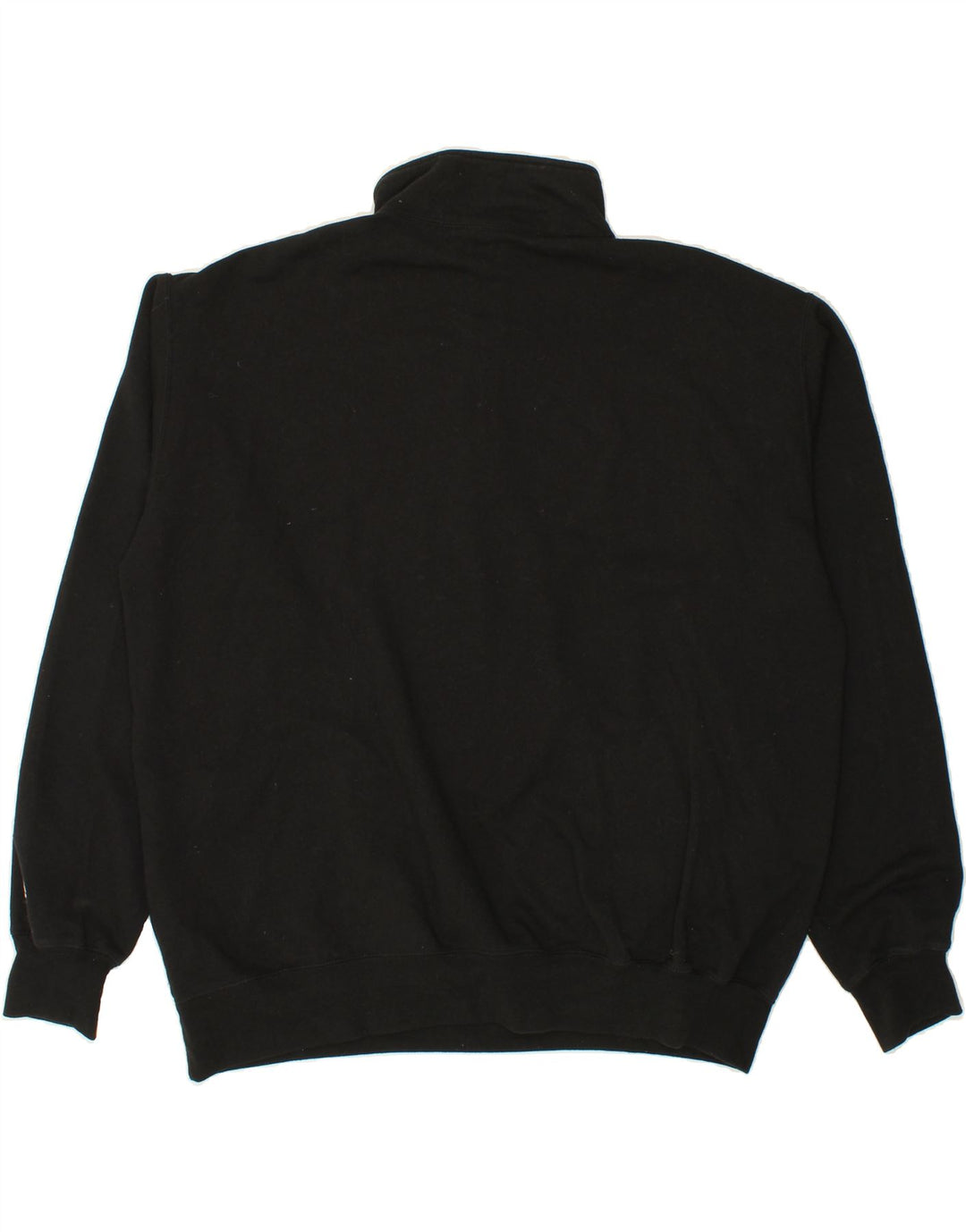 CHAMPION Mens Zip Neck Sweatshirt Jumper 2XL Black Vintage Champion and Second-Hand Champion from Messina Hembry 