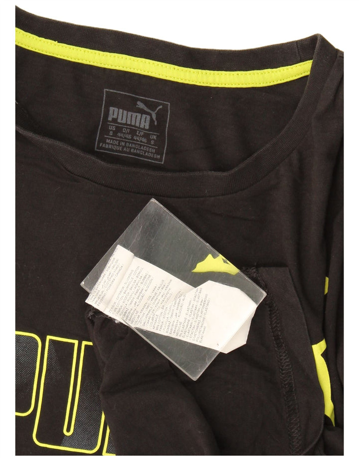 Puma muška majica kratkih rukava s grafičkim motivima, mali crni pamuk