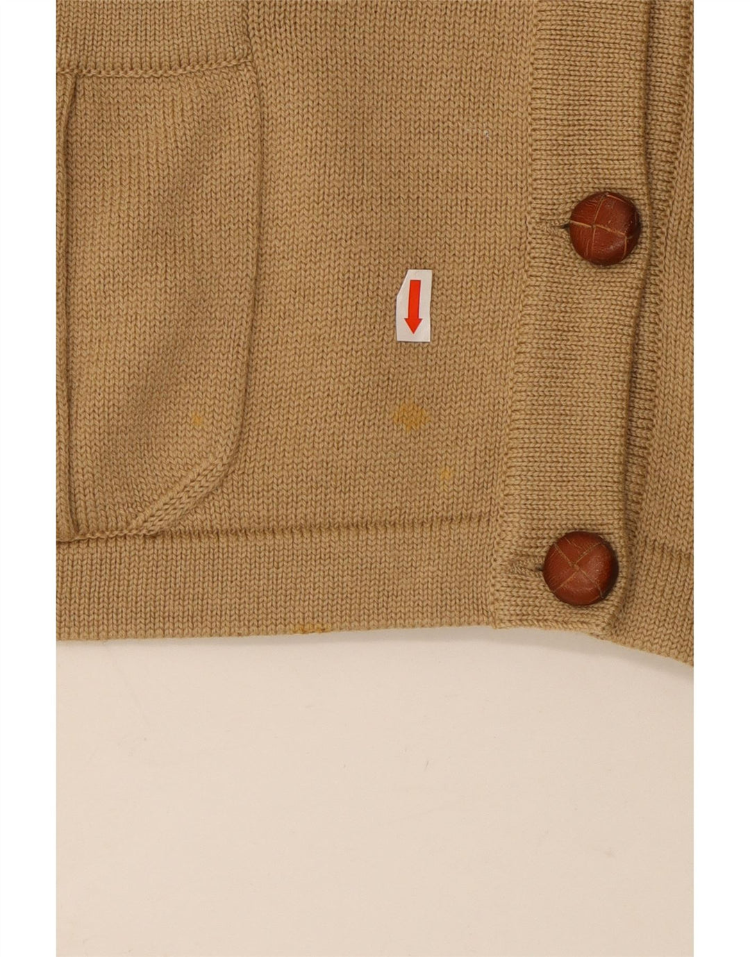 LUISA SPAGNOLI Ženski kardigan pulover UK 14 Veliki bež vuneni