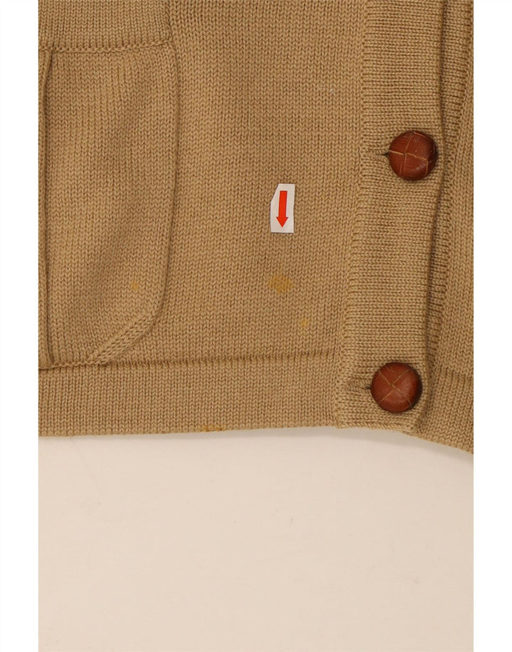 LUISA SPAGNOLI Ženski kardigan pulover UK 14 Veliki bež vuneni