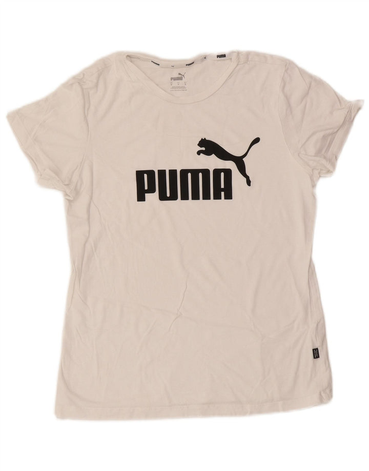 Puma ženska majica kratkih rukava s grafičkim motivima UK 12 srednje bijela