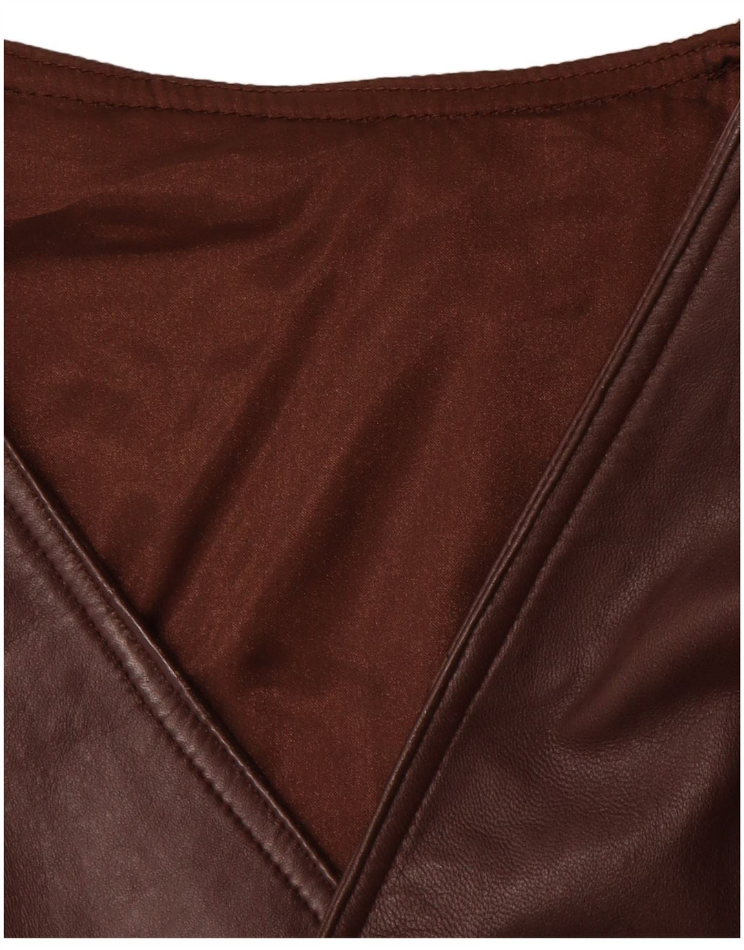 Vintage muški kožni prsluk veliki smeđi kožni