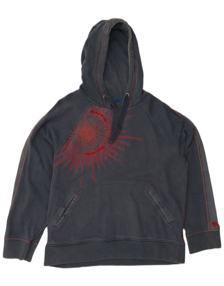 FAT FACE Muška majica s kapuljačom s kapuljačom, srednje sivi pamuk