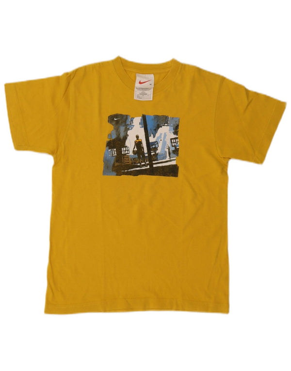 Nike Boys Graphic T-Shirt Top 10-11 Years srednje žuti pamuk