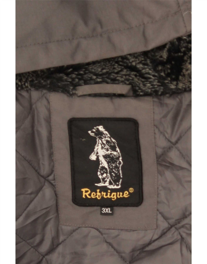 Refrigiwear muška parka jakna s kapuljačom UK 46 3XL siva