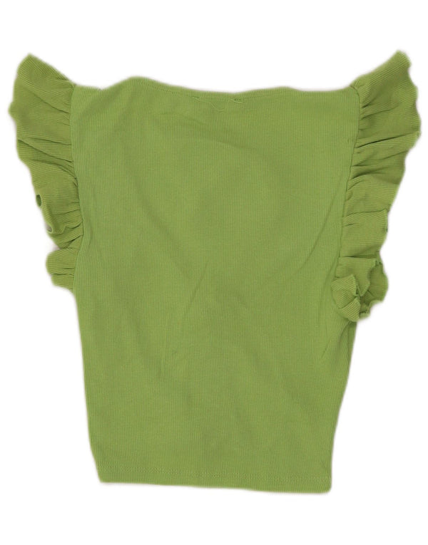 Zara ženski gornji dio kratke bluze UK 8 Small Green