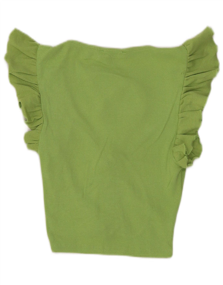Zara ženski gornji dio kratke bluze UK 8 Small Green
